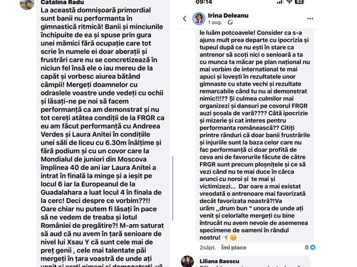 Postare Facebook Cristina Radu Sursa: ARADS