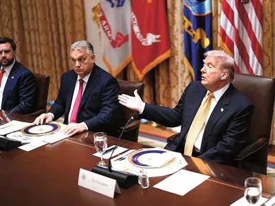 Viktor Orban a vrut să arate societății ungare cine este cel puternic și cine este adevăratul și singurul prieten al lui Donald J. Trump - Foto: Profimedia Images