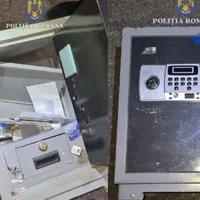 Seiful spart de hoții din Timișoara Foto: Poliția Română