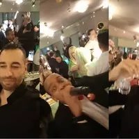 Vali Nebunu, urmărit internațional, a făcut un live de Revelion într-un restaurant în Italia Foto: captură Youtube