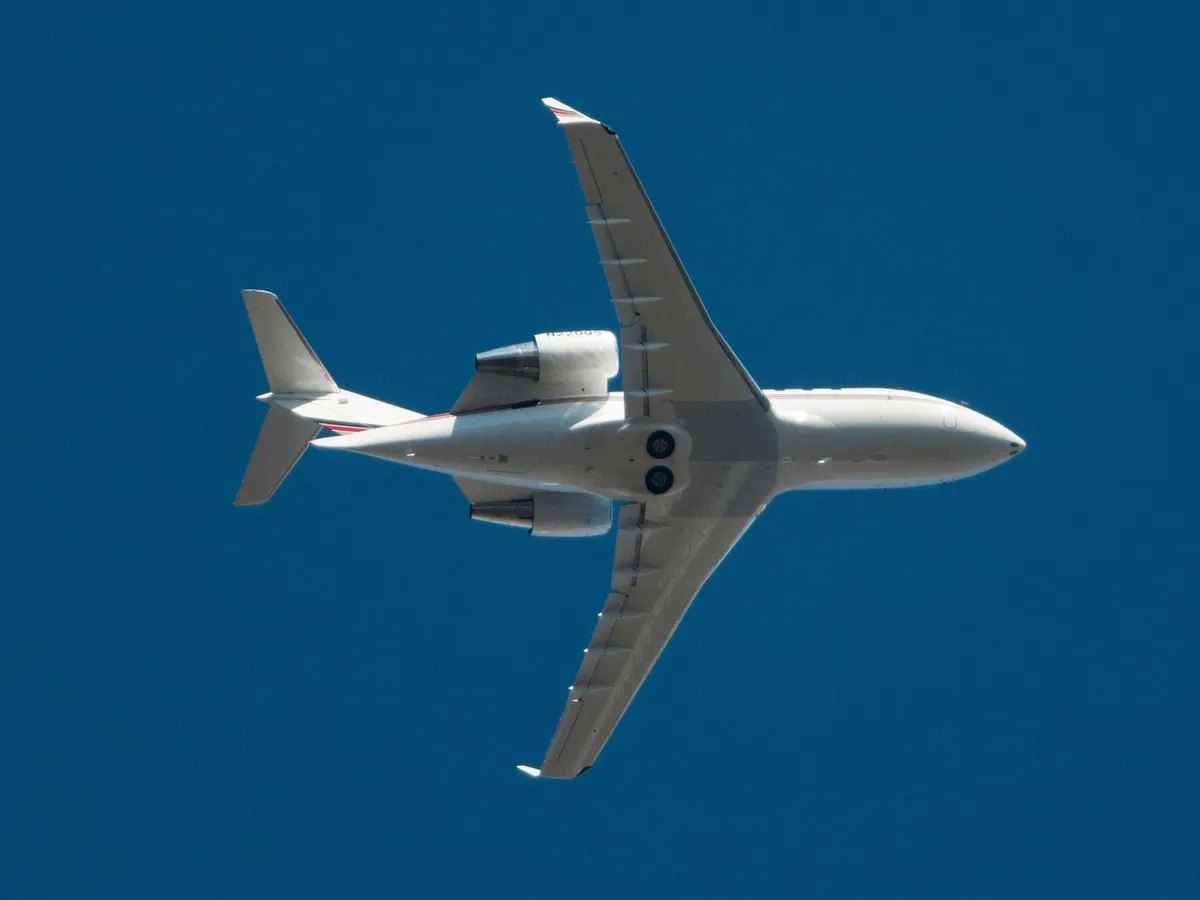 SUA monitorizează mișcările militare ale Rusiei din România. Un Bombardier Challenger 650, deasupra Mării Negre  - Foto: Profimedia Images (imagine cu  rol ilustrativ)
