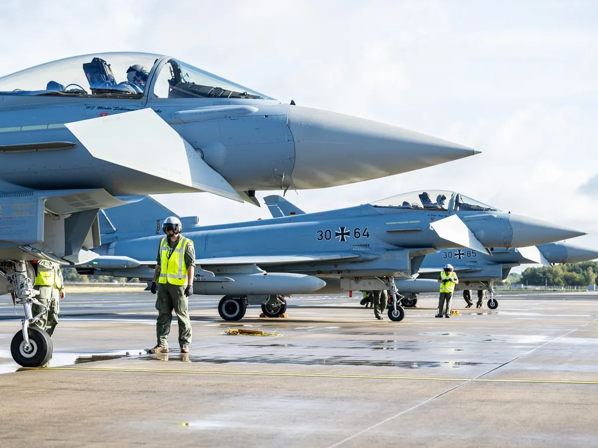 România, apărată de un detașament de avioane Eurofighter germane - Foto: Profimedia Images (imagine cu rol ilustrativ)