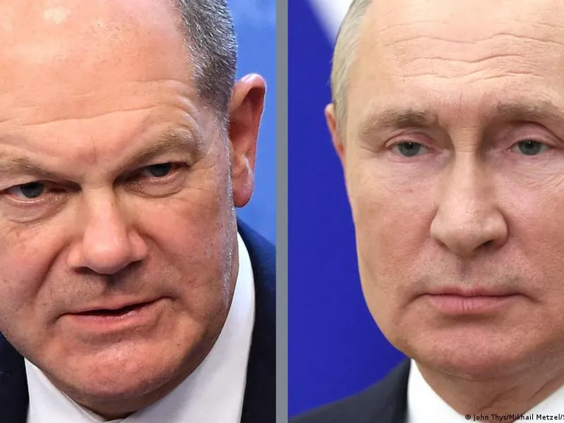 Putin, la întâlnirea cu Olaf Scholz: Cooperarea ruso-germană în domeniul energetic este prioritară/FOTO: dw.com