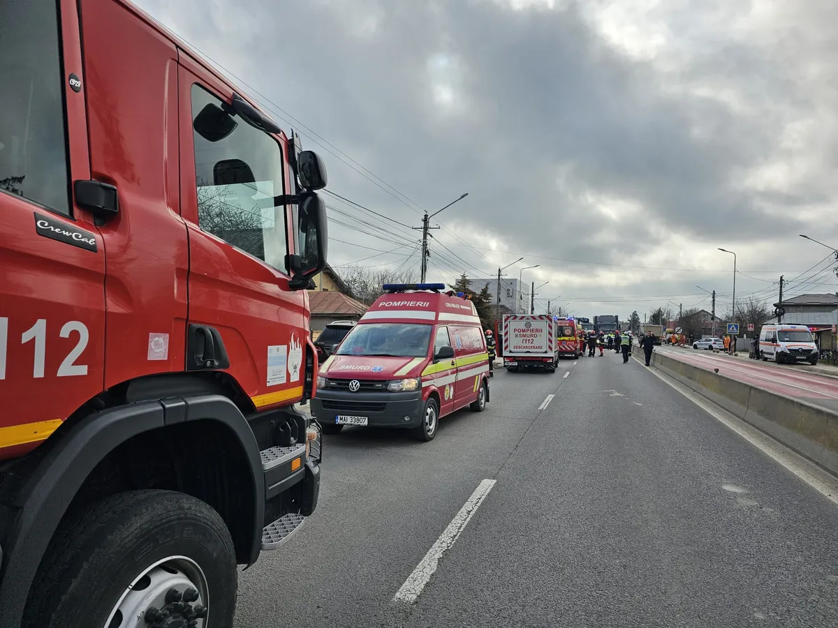 Accident Tărtășești - Foto: ISU Dâmbovița