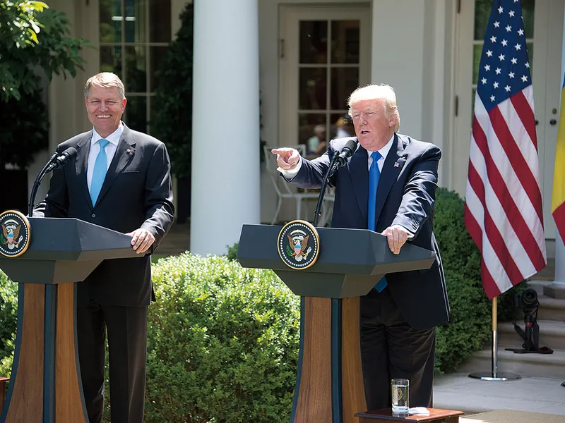 Klaus Iohannis și președintele Statelor Unite, Donald Trump, întâlnire la Casa Albă, 9 iunie 2017 - Foto: Profimedia Images