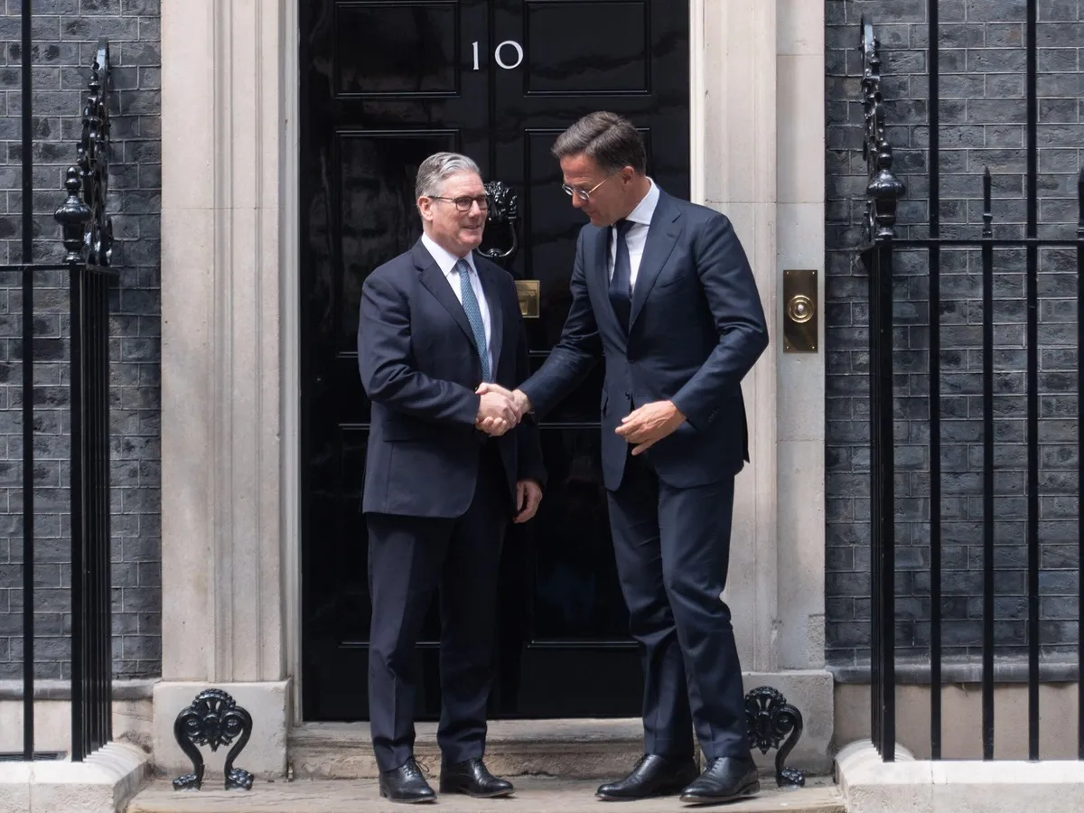 Secretarul general NATO, Mark Rutte, întâlnirea cu premierul britanic Keir Starmer - Foto: Profimedia Images