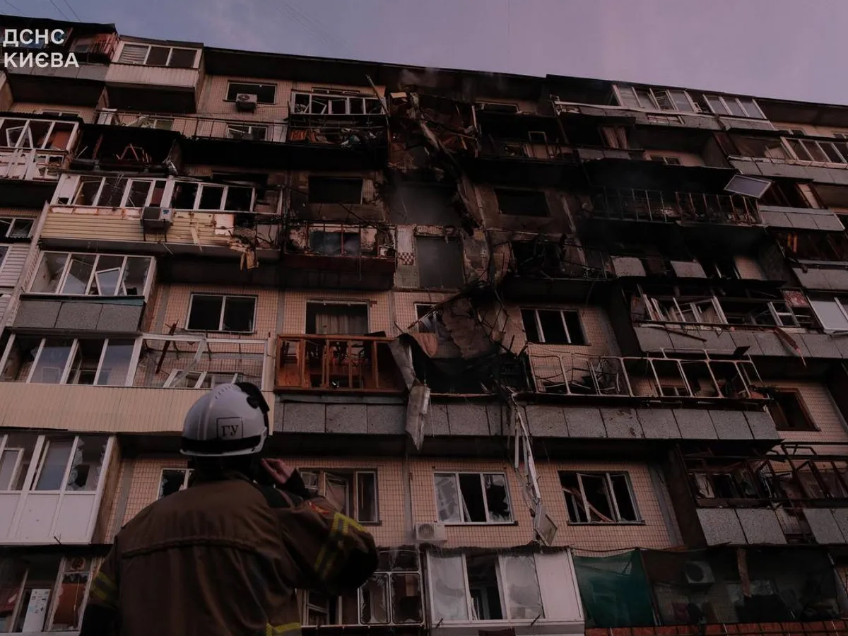 Atac rusesc în Kiev - Foto: Facebook/Volodimir Zelenski