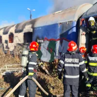 Incendiu în triaj dintre Gara Basarab și Podul Giulești Foto: ISU București-Ilfov