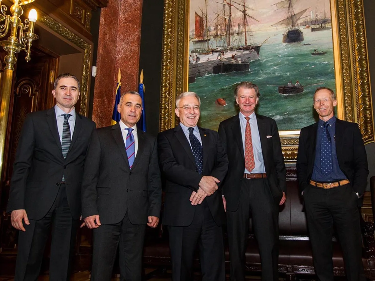 Călin Georgescu, coordonatorul unui proiect pentru România, alături de Isărescu, Dăianu, Andronescu / Clubul de la Roma