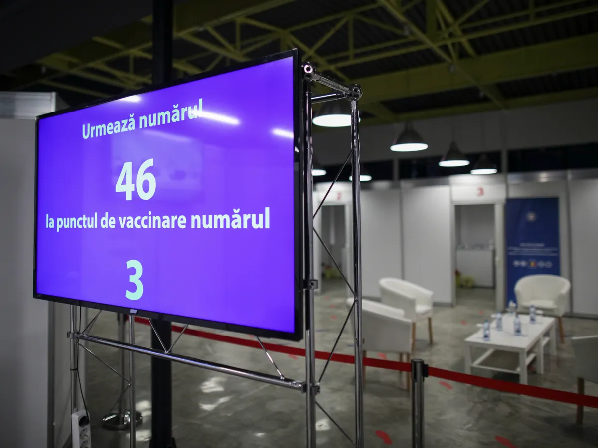 Primul centru de vaccinare anti-COVID din România/FOTO: Inquam Photos/Octav Ganea