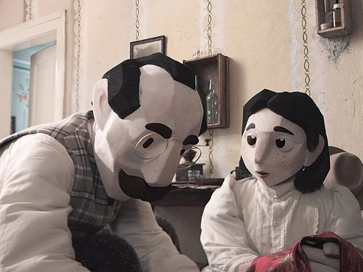 PRODUCȚIE Dumitru Dan și fiica sa, în filmul „Opinci“