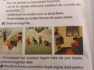 Exercițiul din manual arată clar că învățătorul a greșit/FOTO: educatieprivata.ro