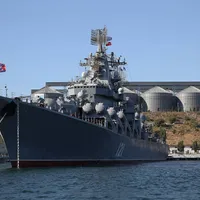 Crucișătorul Moskva, nava amiral a flotei ruse din Marea Neagră Foto: TASS