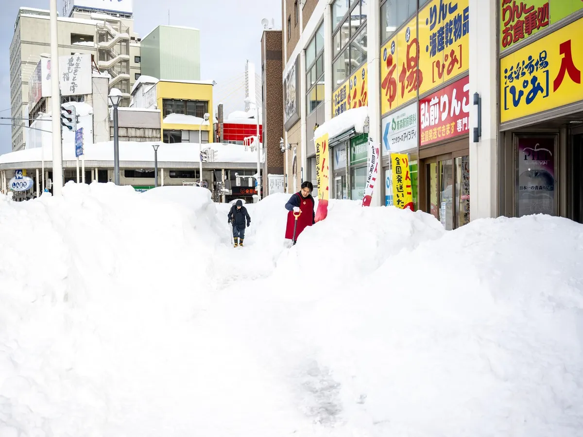 Iarnă extremă, în Japonia - Foto: Profimedia Images
