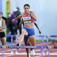 Sydney McLaughlin a devenit campioană mondială la 400 m garduri la Campionatele Mondiale de Atletism, de la Eugene (SUA), coborând recordul mondial sub 51 de secunde. / Foto: Profimedia