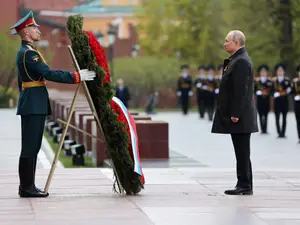 Centrul Cultural rus din București a transmis live parada militară și minciunile lui Putin de 9 mai / Profimedia