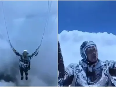 Cum a reușit un parapantist să trăiască după ce a fost acoperit de gheață la 8.500 m altitudine - Foto: The Sun