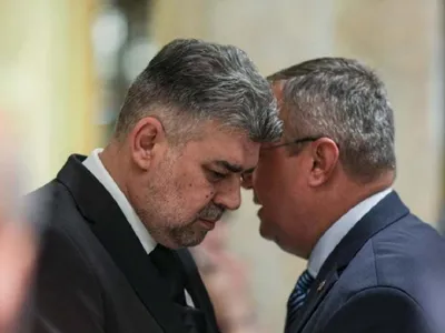 Nicolae Ciucă și Marcel Ciolacu , liderii coaliției de guvernare