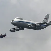 „Avionul apocaliptic” al lui Putin deasupra Moscovei de 9 Mai, o amenințarea nucleară  / Profimedia