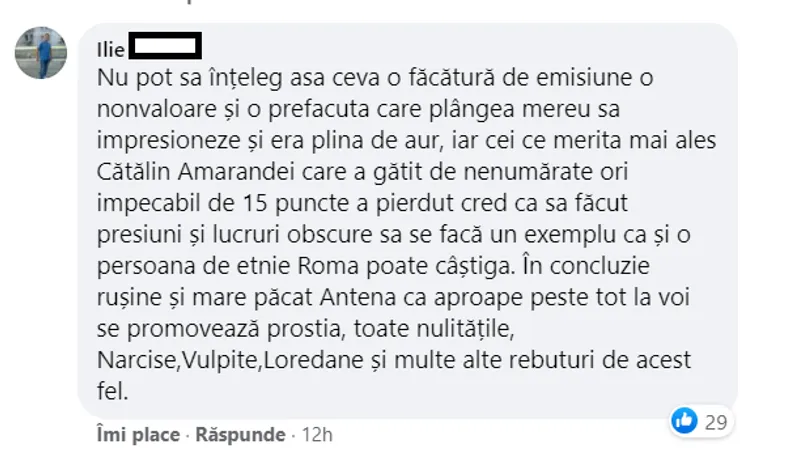 Valuri de ură la adresa câștigătoarei „Chefi la cuțite”, doar pentru că e romă