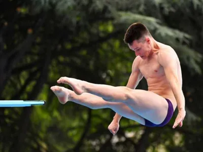 România, pe locul 5 la Campionatele Europene de sărituri în proba de trambulină 3 m sincron mixt - Foto: Facebook / Alexandru Avasiloae