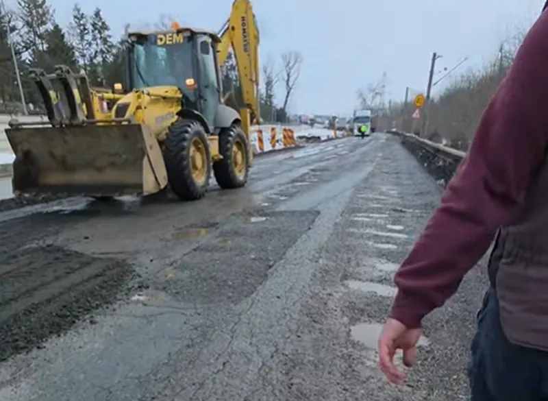 Gropi pe DNCB - Foto: captură video