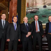 Călin Georgescu, coordonatorul unui proiect pentru România, alături de Isărescu, Dăianu, Andronescu / Clubul de la Roma