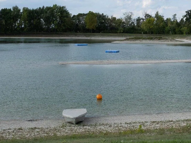 lacul unde s-a înecat românul din Austria Foto: bvz.at