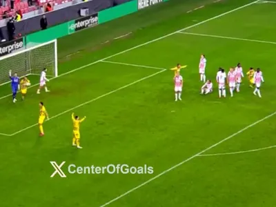 GOOOL! Răzvan Marin a trimis mingea direct în vinclu, împotriva liderului din Conference League