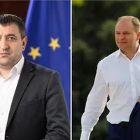 Primarul în exerciţiu, Ion Ceban (dreapta) şi candidatul partidului de guvernământ,, Lilian Carp (stânga) Foto: Colaj Facebook