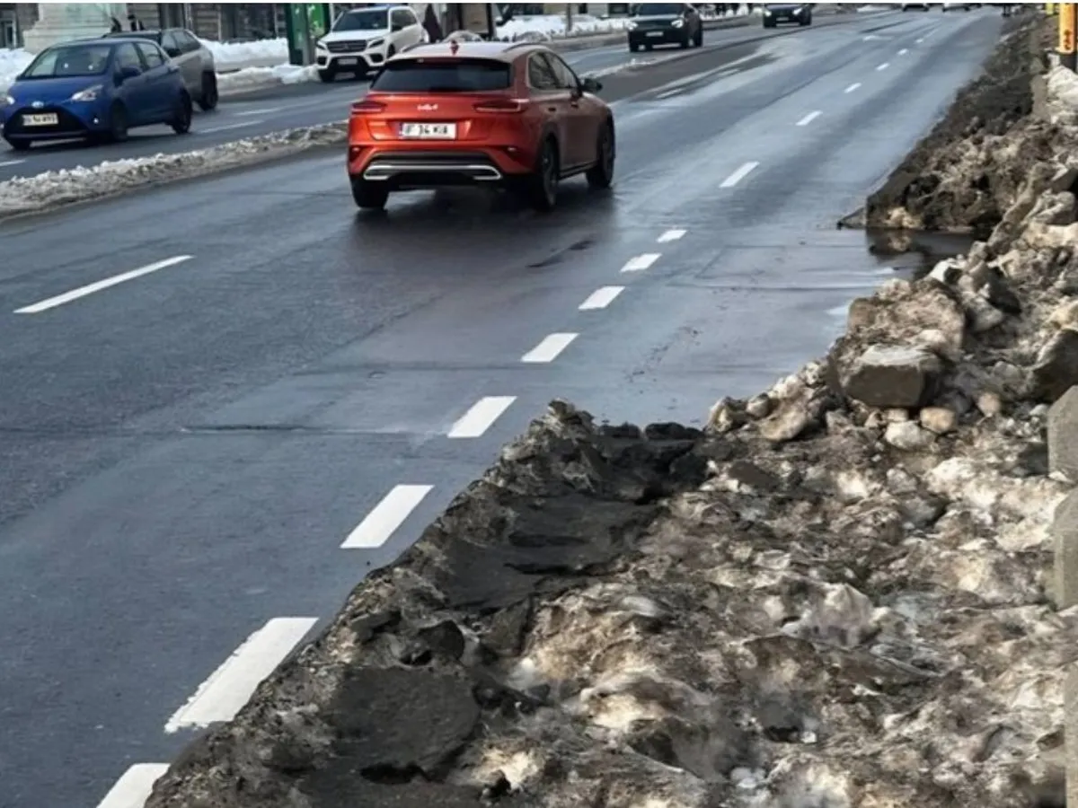 Diana Buzoianu avertizează: Aerul este mai bun în București, dar poluarea se vede în zăpada înnegrită