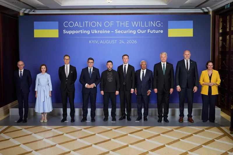Liderii Coaliției Voinței, reuniți la Kiev, 24 august - Foto: Profimedia Images