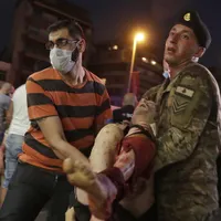 Răniți după explozia gigantică din Beirut/FOTO: hotnews.ro