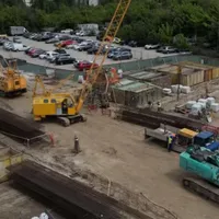 Cum merg lucrările pe Magistrala 6 de metrou spre Otopeni, secțiunea 1 Mai - Tokyo - Foto: captură video