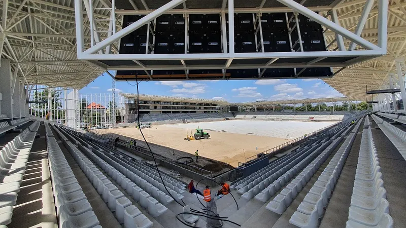 Stadionul Național de Rugby Arcul de Triumf este aproape gata Foto: Mihai Duță