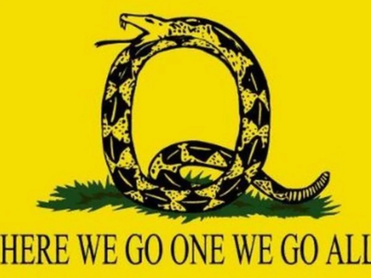 Sloganul QAnon Foto: BBC