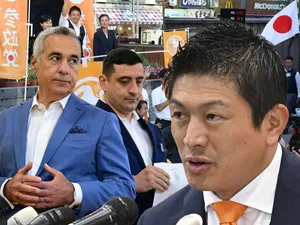 Călin Georgescu și George Simion „au făcut pui” în Japonia. Extremiștii au intrat în Parlament - Foto: Colaj Newsweek - Profimedia images