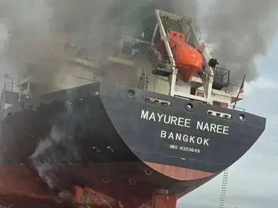 Nava Mayuree Naree, cu pavilion thailandez, a fost lovită pe 11 martie - Foto: Profimedia Images