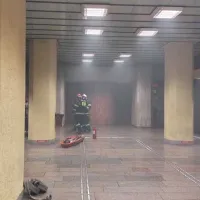 Fum la Metrou Costin Georgian - Foto: ISU BIf