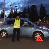 După 10 ani și 87.000 km, o mașină electrică Nissan Leaf mai are o autonomie reală de 60 km - Foto: captură video