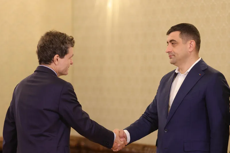 Nicușor Dan și George Simion - Foto: INQUAM PHOTOS / Octav Ganea