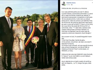 Gabriela Firea și finul David Burghiu de la RADET/FOTO: Facebook