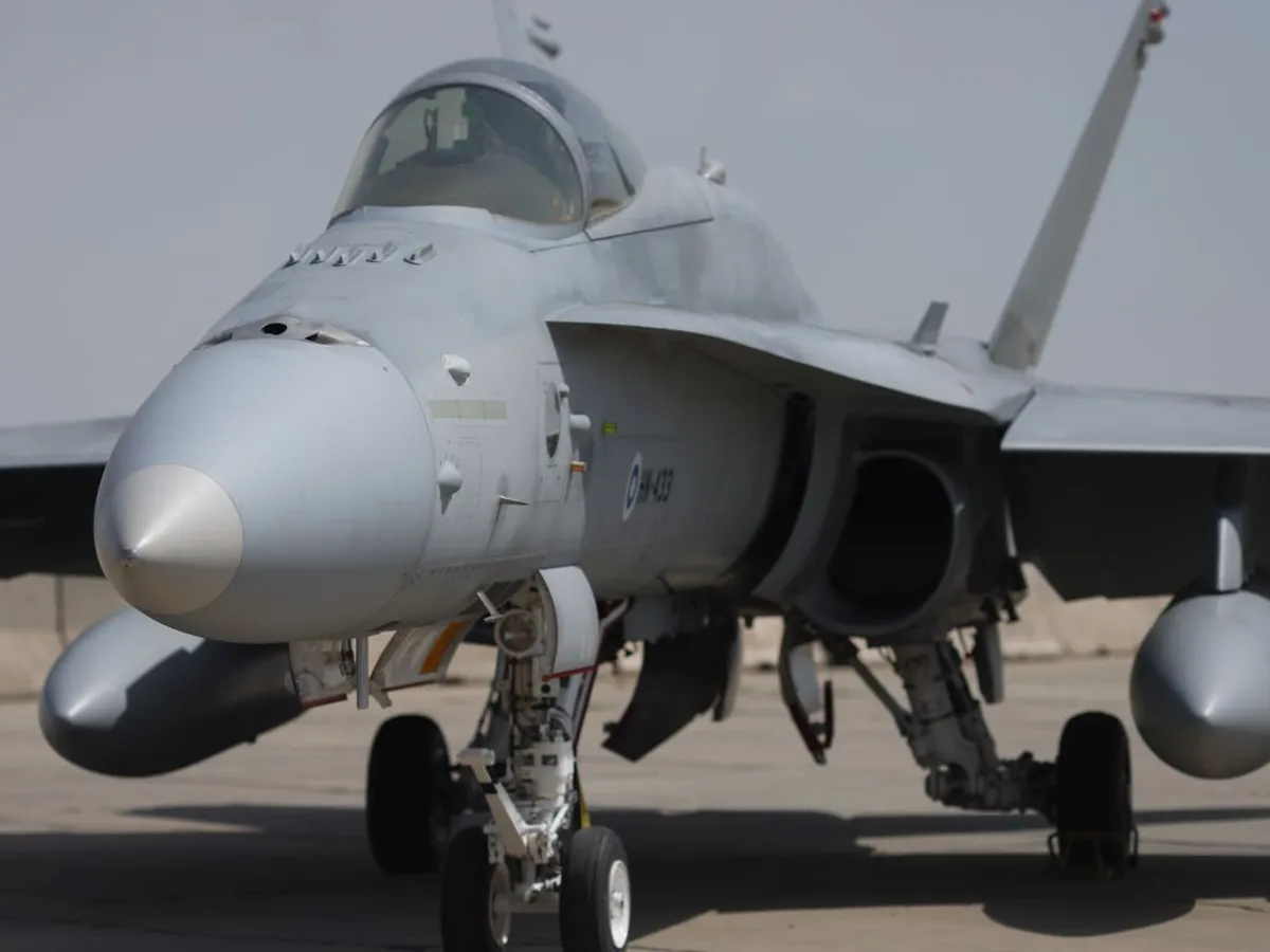 Iunie 2024. Forţe aeriene finlandeze au venit să facă poliţie aeriană - Foto: INQUAM PHOTOS/George Călin (Imagine cu caracter ilustrativ)