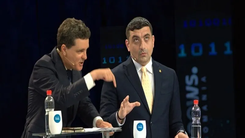 VIDEO ora 20.00 Euronews redifuzează singura confrunatre Nicușor Dan - George Simion Foto: Euronews captură video