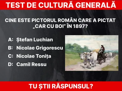 Test de cultură generală Foto: Daniel Toșa