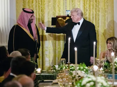 Mohammed bin Salman și Trump - Foto: Profimedia images