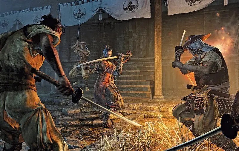 INTENȚII CRIMINALE Fiecare luptă cu săbiile se simte ca viața și moartea în Sekiro, cu dușmani abili din toate părțile.