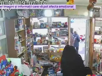 VIDEO Momentul exploziei dintr-un bloc din Rahova, surprins într-un magazin de camerele de supraveghere
