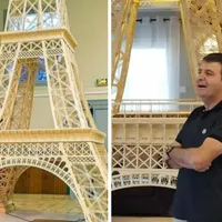 Un bărbat a construit Turnul Eiffel din 700 de mii de chibrituri. A stat 8 ani să-l construiască  - Foto: Facebook / imagine cu caracter ilustrativ