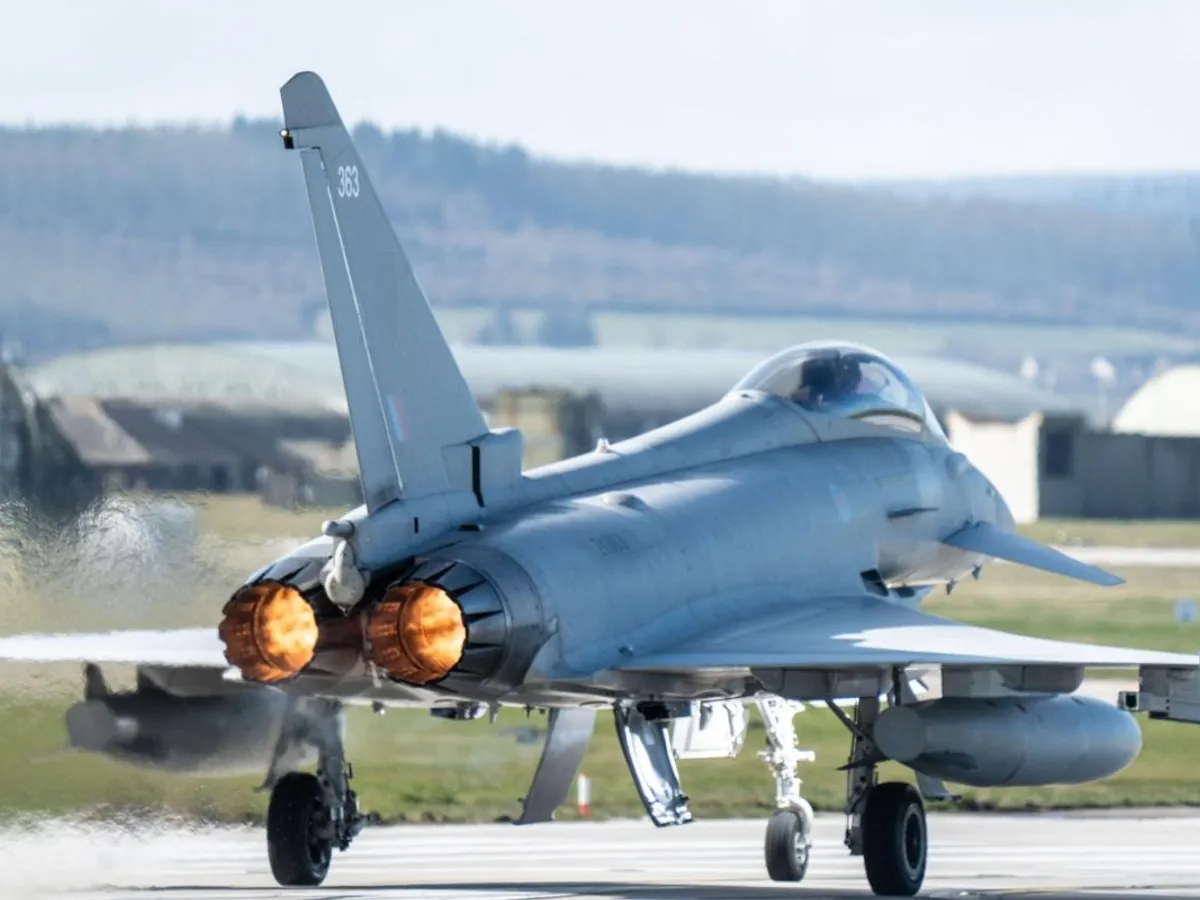 Avion de vânătoare Eurofighter Typhoon, o perlă a industriei militare aviatice europene - Foto: Profimedia Images